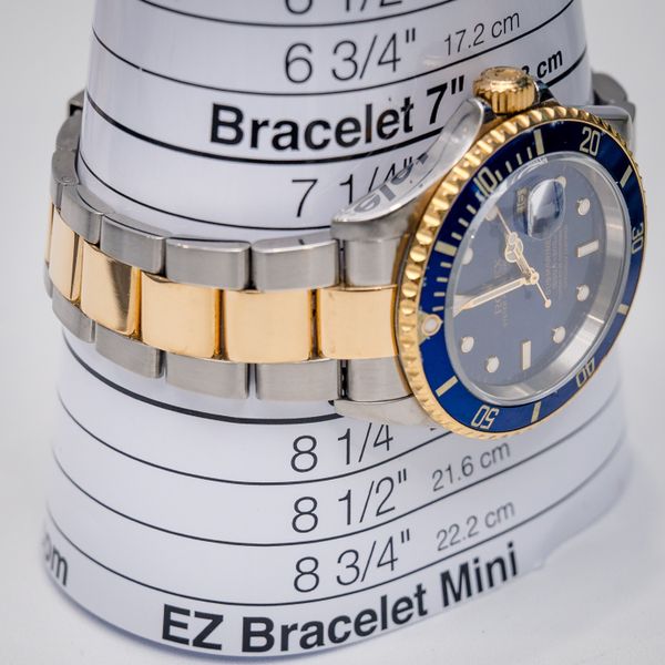 Rolex Submariner 40MM (16613 T) Steel & Yellow Gold - Blue Dial - Gold Thru Buckle - Watch & Box