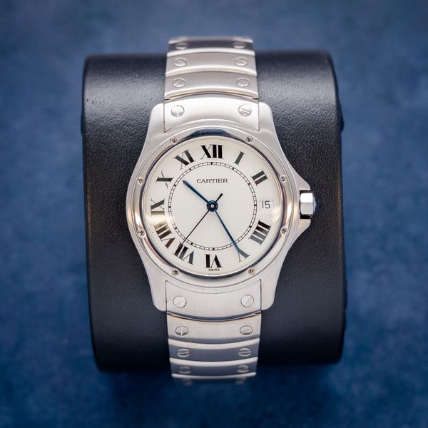 - Cartier Santos Ronde 33MM (1920) Steel - White Dial  - Watch Only **** Automatic? - Web