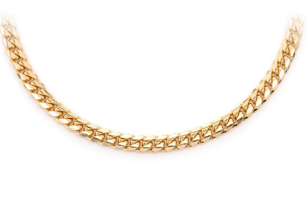 4MM Miami Cuban 14k Solid Gold Chain