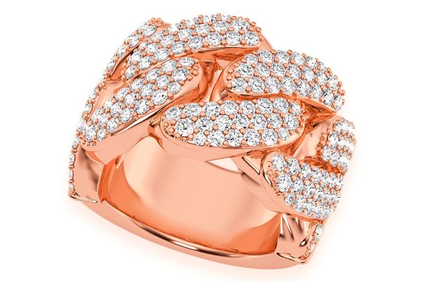 Icebox - Super Miami Cuban Diamond Ring 14k Solid Gold 2.75ctw