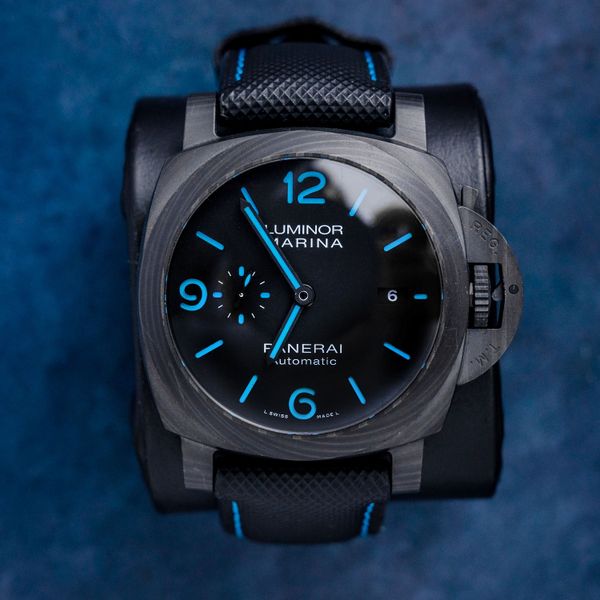 Panerai Luminor 44MM (PAM01661) Marina Carbotech - Black Nylon - Carbon Case - 2021 Card