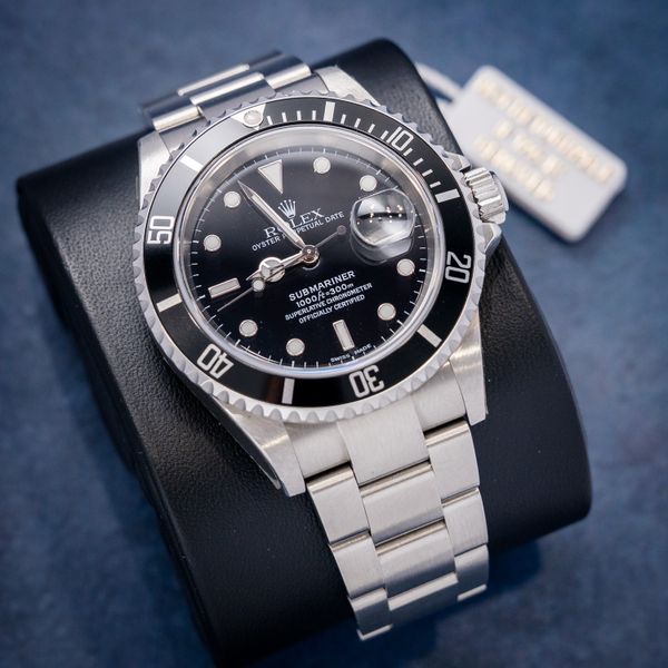 Rolex Submariner Date 40MM (16610) Steel Black Bezel - F Serial 2004 - Watch, Box, Papers