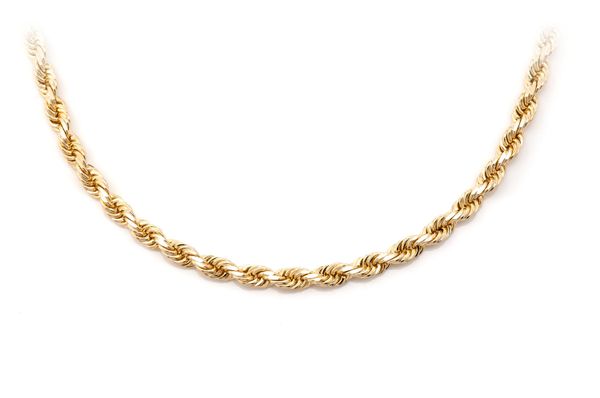 3.5MM Rope - 14k Solid Gold Bracelet