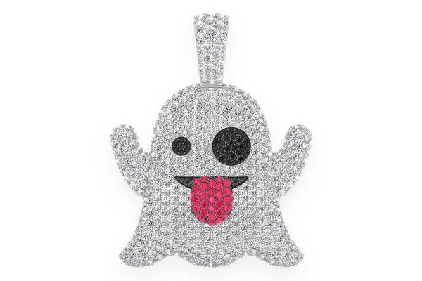 Icebox - Ghost Diamond Pendant 14k Solid Gold 5.25ctw