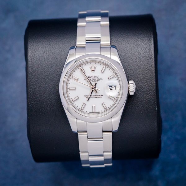 Rolex Datejust 26MM (179160) Steel - Oyster Bracelet - White Index Dial - Watch & Box