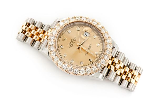 Rolex Datejust 41MM 18k Yellow Gold & Steel (126333) - 6.00ctw Diamond Bezel