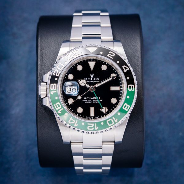 Rolex GMT 40MM (126720VTNR) "Lefty Sprite" - Oyster Brac - Green Ceramic - 2025 Card & Box