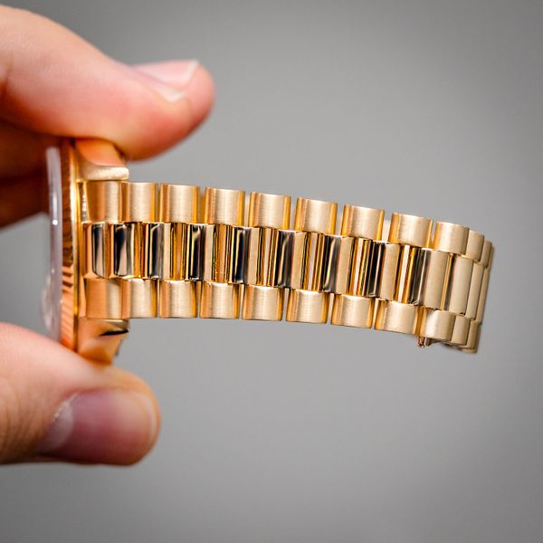 Rolex Day Date 36MM (18038) Yellow Gold Presidential - Champagne Stick - 1980 Production - Box & Papers
