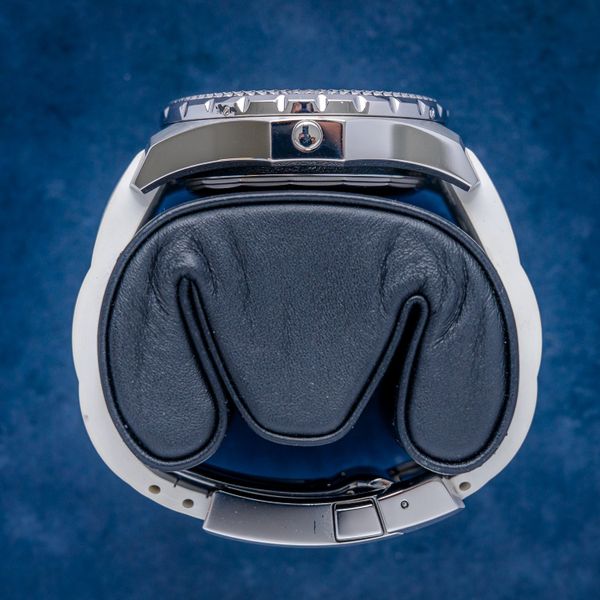 Breitling Bentley 44MM (a13363) White Rubber Strap - Deployant Buckle - Watch & Cosc Paper (sw786)