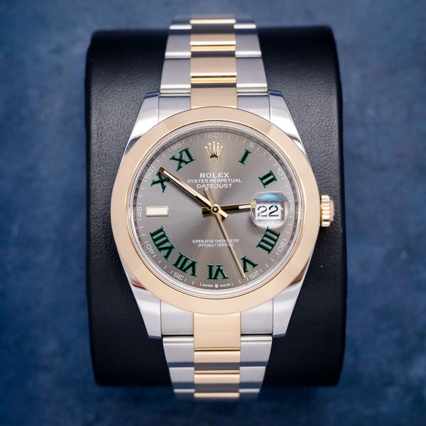 Rolex Datejust 41MM - (126303) - Steel & Yellow Gold - Oyster Bracelet - Wimbledon Dial - 2025 Card+WT & Box