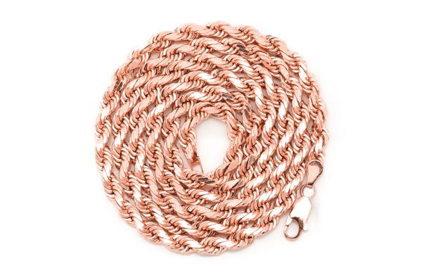 5MM Rope 14k Solid Gold Chain