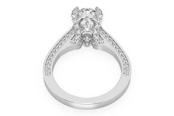 Chant - 2.00ct Oval Solitaire - Knife Edge - Diamond Engagement Ring - All Natural