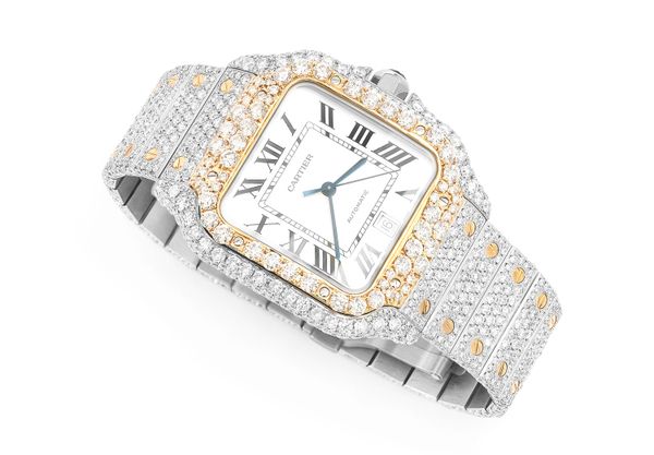 Cartier Santos De Cartier 40MM 18k 26.35ctw 