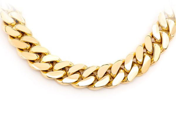 14MM Miami Cuban - 14k Solid Gold Chain