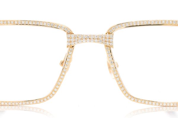 Cartier Glasses Iced Out Diamond Rims - 4.25ctw