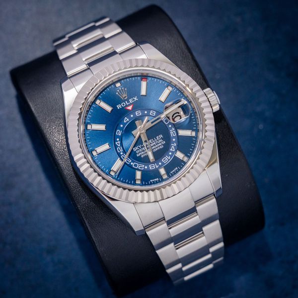 Rolex Sky-Dweller 42MM (326934) - Steel White Gold Bezel - Oyster Brac. - 2021 Card - (sw1012)