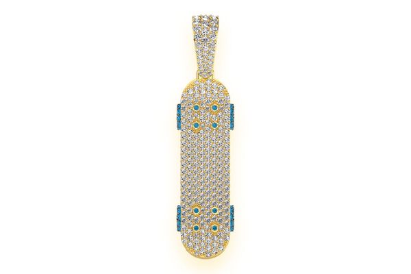 日本未入荷☆KING ICE☆14K Gold CZ Broken Skateboard Necklace Skateboard Necklace | Skate Shop Jewelry | King Ice