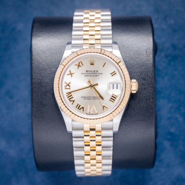 Rolex Datejust 31MM (278273) - Steel & Yellow Gold - Silver VI Diamond Dial - Jubilee Brac - 2021 Card+WT & Box - (sw852)