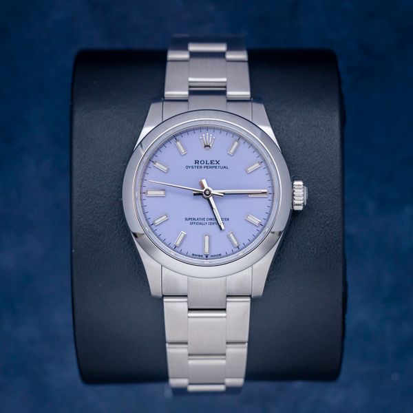 - Rolex Oyster Perpetual 31MM (277200) Lavender Purple Dial - 2025 Card+WT & Box