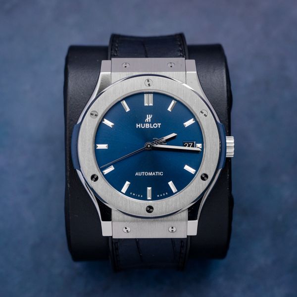 Hublot Classic Fusion Titanium Blue W&c.