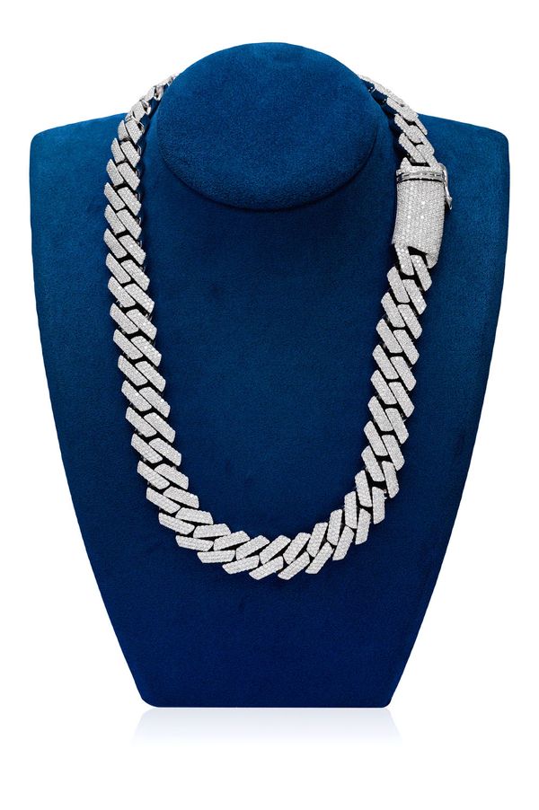 Diamond Tennis Necklace Icebox Icebox Diamond Chains Ice Box Solid