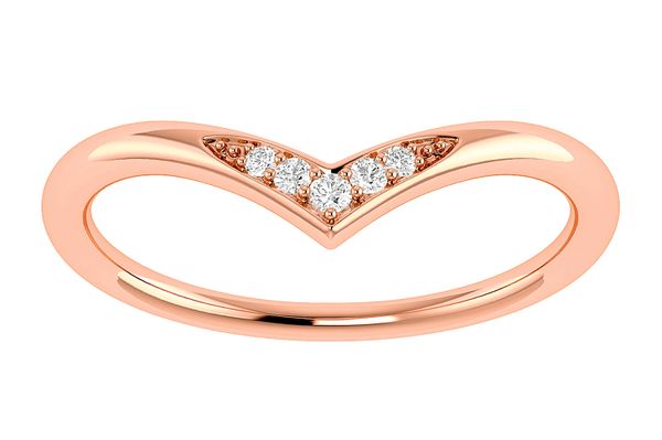 V-Shaped Diamond Ring 14k   