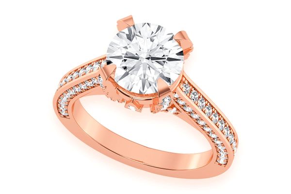 Chant - 2.00ct Round Solitaire - Knife Edge - Diamond Engagement Ring - All Natural