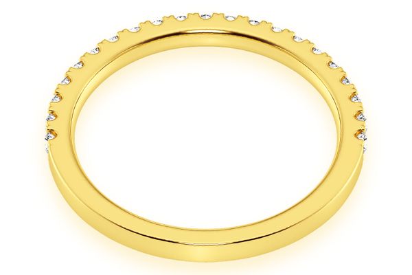 One Row Diamond Band 14k Solid Gold 0.25ctw