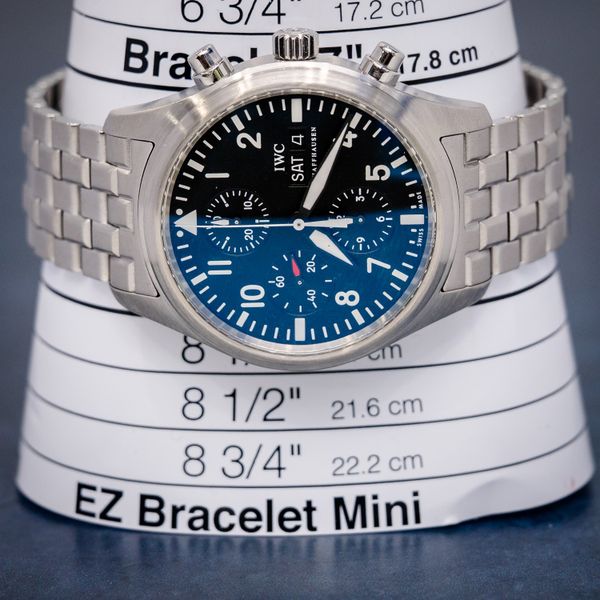 Iwc Schaffhausen 41MM (iw371704) Pilot's Watch Chronograph - Steel Bracelet - Watch & Card (sw1134)