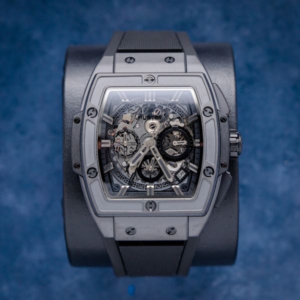 - Hublot Spirit Of Bang Ceramic Skeleton 42MM (601.CI.0110.RX) - All Black -  Watch & Box - Find Card - IR (sw702)