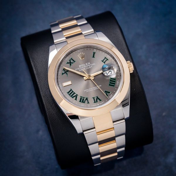 Rolex Datejust 41MM - (126303) - Steel & Yellow Gold - Oyster Bracelet - Wimbledon Dial - 2025 Card+WT & Box