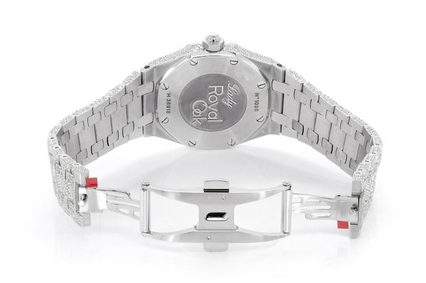 Audemars Piguet Ladies Steel 33MM Quartz - Fully Iced Out