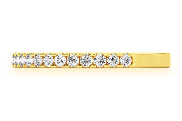 One Row Diamond Band 14k Solid Gold 0.25ctw