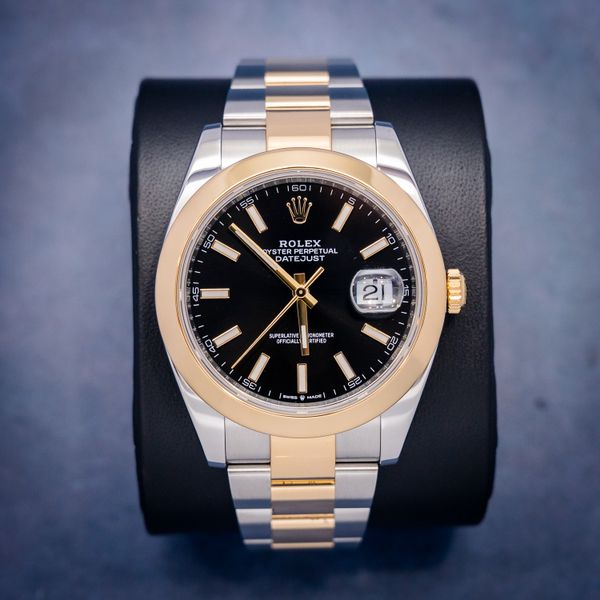 Rolex Datejust 41MM (126303) - Steel & Yellow Gold - Black Dial - Watch & Box