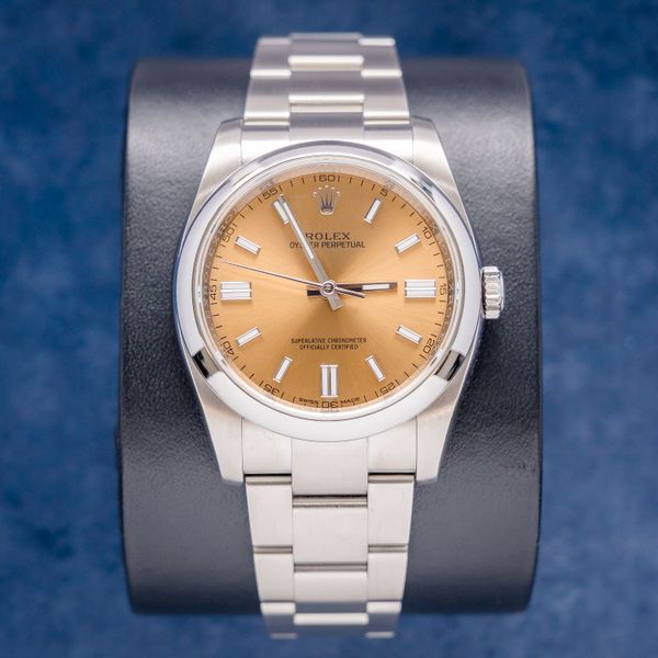 Rolex Oyster Perpetual 34MM - (116000) - "White Grape" 2015 Card & Box