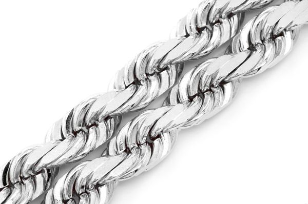 Icebox - 8MM Rope 14k Solid Gold Chain