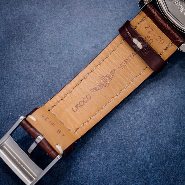 Breitling Transocean 43MM (A45310) - Day & Date - Steel - Black Dial Brown Leather Strap - Original Digi Card & Watch