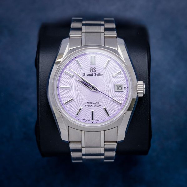 -grand Seiko Heritage 40MM SS Limited Edition Purple Serial GS-370417/9585-01h0 W/ 2024 Card (sw584)