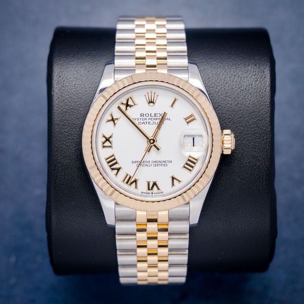Rolex Datejust 31MM (278273) - Steel & Yellow Gold - White Roman Dial - Jubilee Brac - 2024 Card+WT & Box