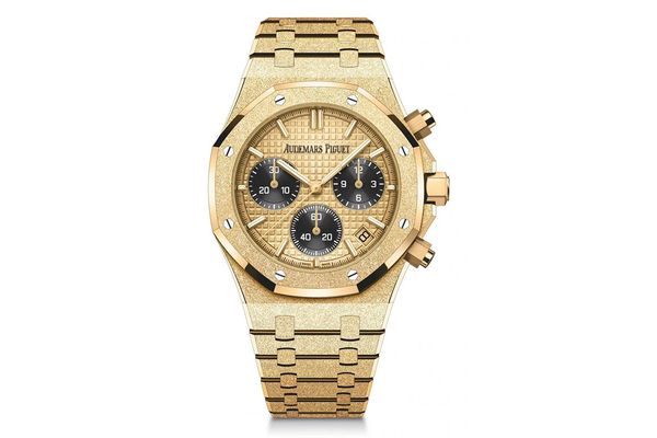 Oak Frosted Gold Audemars Piguet Yellow Watch Icebox Audemars