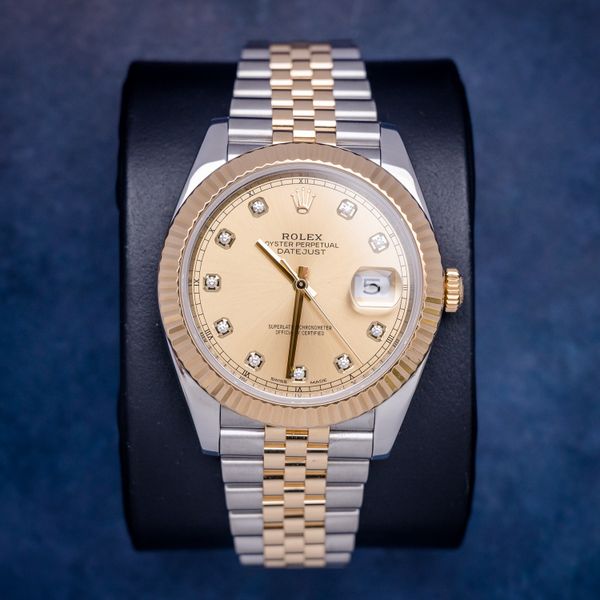 Noc - Rolex Datejust 41 - Steel & Yellow Gold - Champagne Diamond - W/card