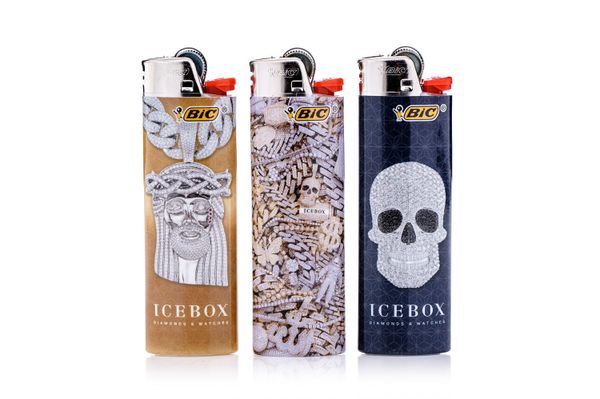 Icebox Set Of 3 Bic Lighters 