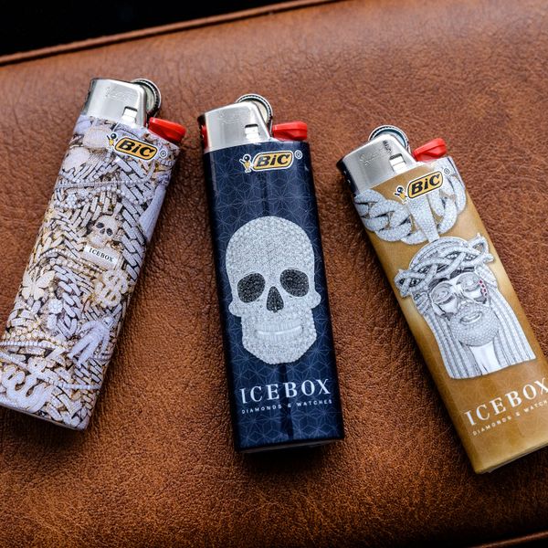 Icebox Set Of 3 Bic Lighters 