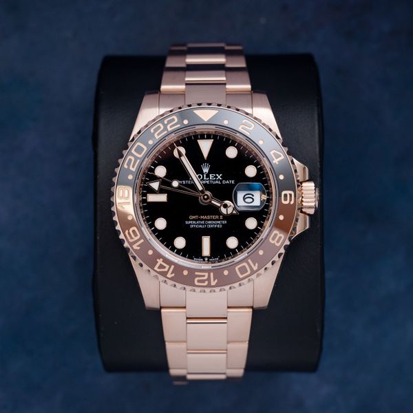 Rolex GMT Master Ii - Rose Gold - "root Beer" - W/card
