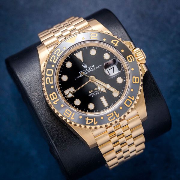 Rolex GMT-Master II - 40MM (126718GRNR) Yellow Gold Jubilee - 2024 Card+WT