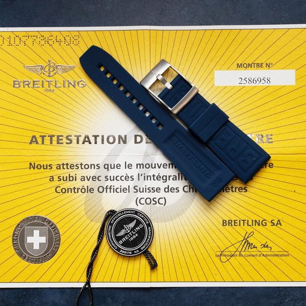 Sold - Breitling Super Avenger 48MM (a13370) - Steel - Navy Dial Chronograph (sw722)