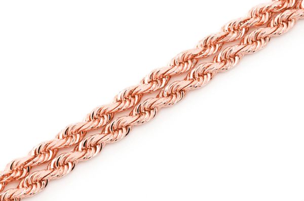 3.5MM Rope 14k Solid Gold Chain