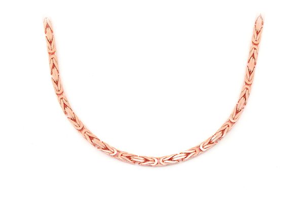 3MM Byzantine 14k Solid Gold Chain