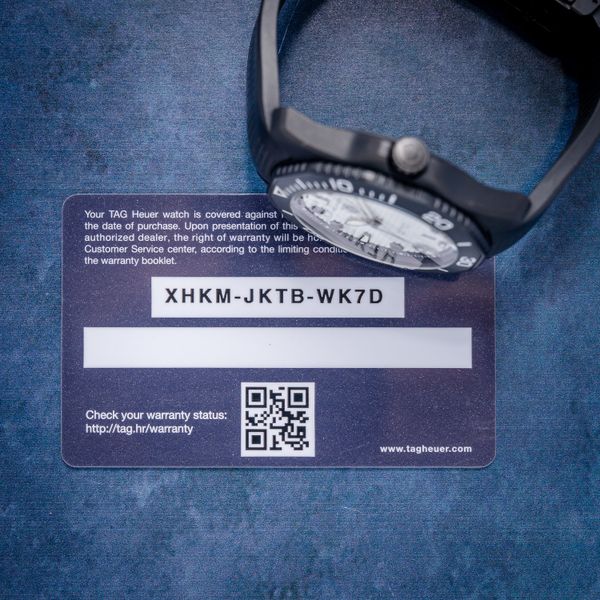 Tag Heuer Aquaracer Professional 300 - 43MM Date Automatic Black Dlc - Undated Card (sw1102)