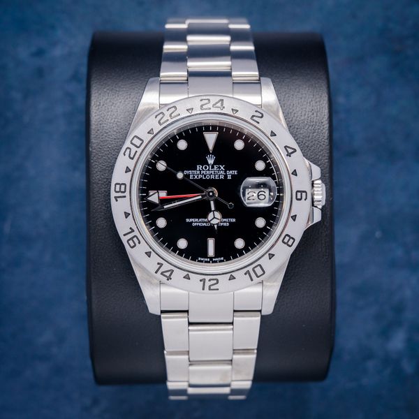 Rolex Explorer II - Steel - Black Dial (16570) P Serial 2001 - Original Papers & Box